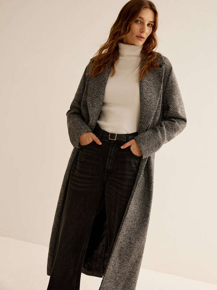 Płaszcz trencz damski | Długi