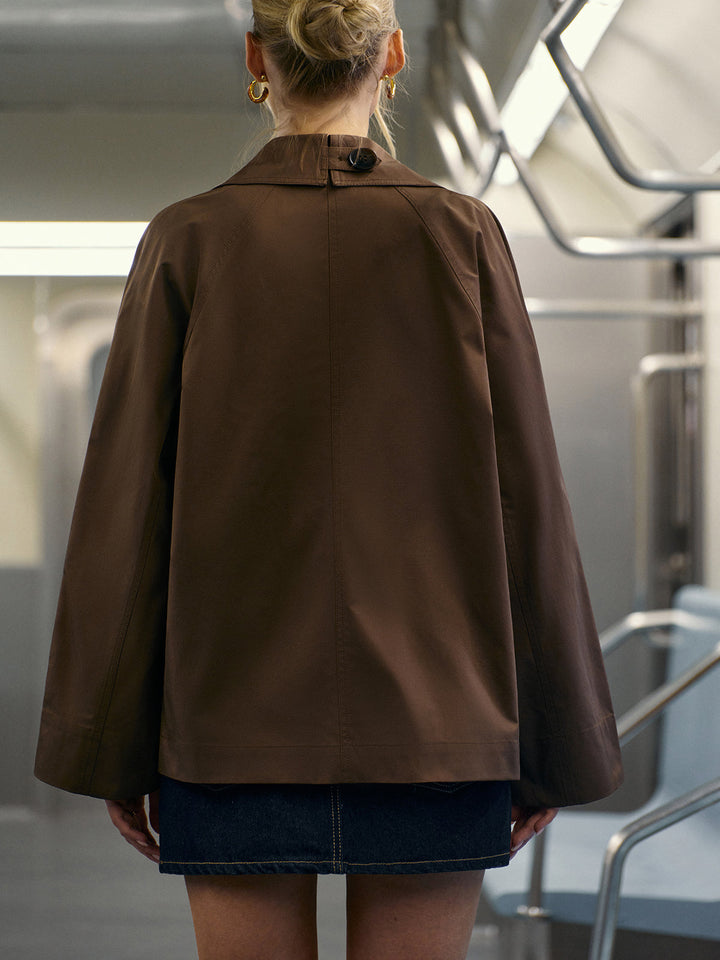 Płaszcz damski typu trencz | Dwurzędowy, klasyczny