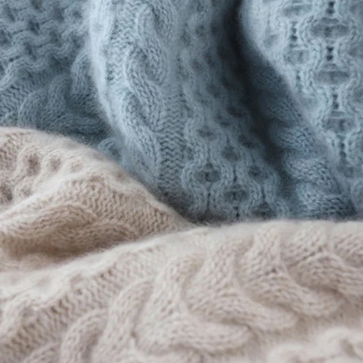 Sweter damski | golf dzianinowy