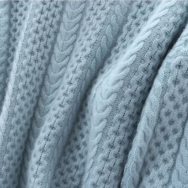 Sweter damski | golf dzianinowy