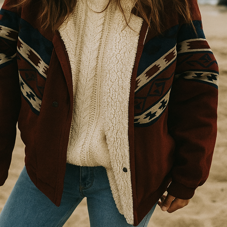 Damski płaszcz zimowy | Pikowany, z miękkiego materiału