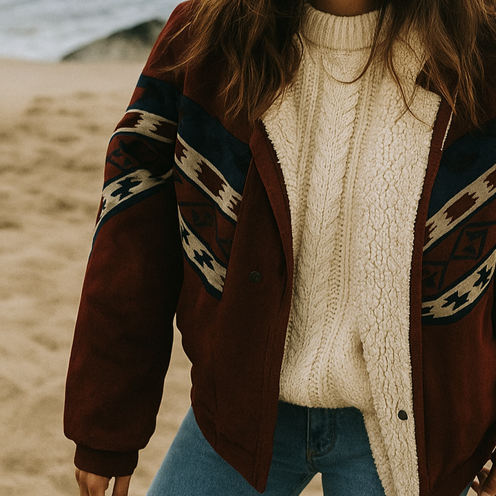 Damski płaszcz zimowy | Pikowany, z miękkiego materiału