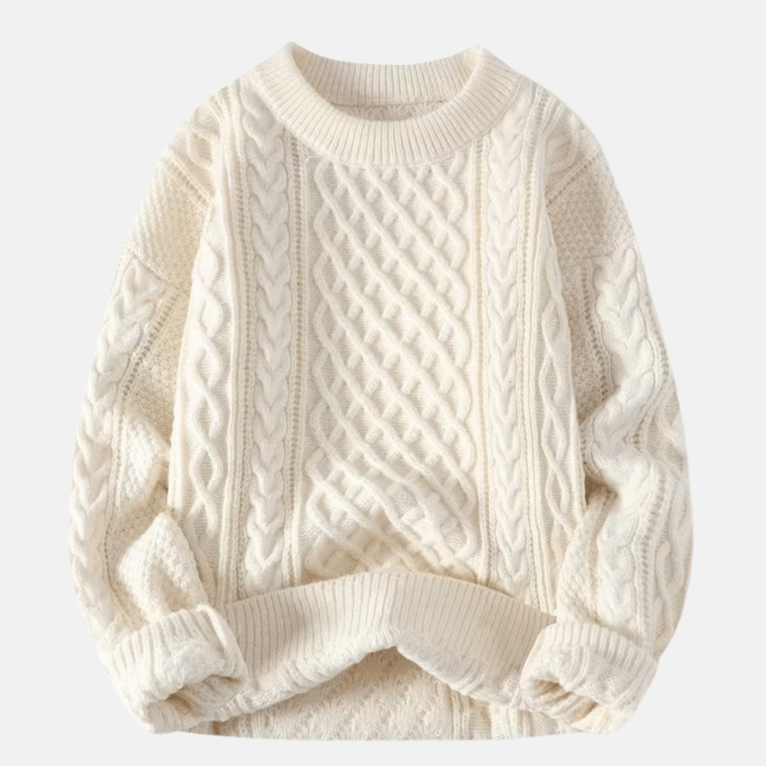 Sweter męski dzianinowy | Jednolity kolor