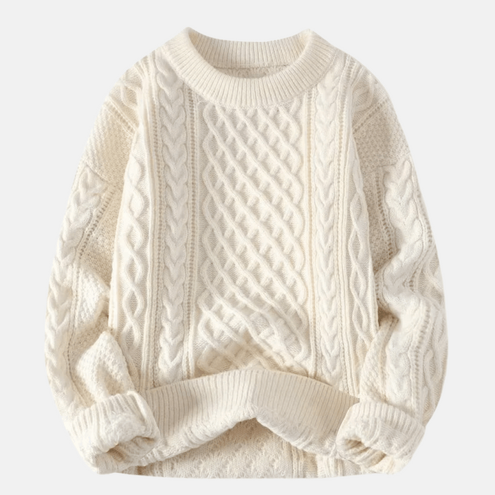 Sweter męski dzianinowy | Jednolity kolor