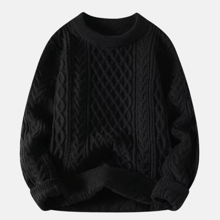 Sweter męski dzianinowy | Jednolity kolor