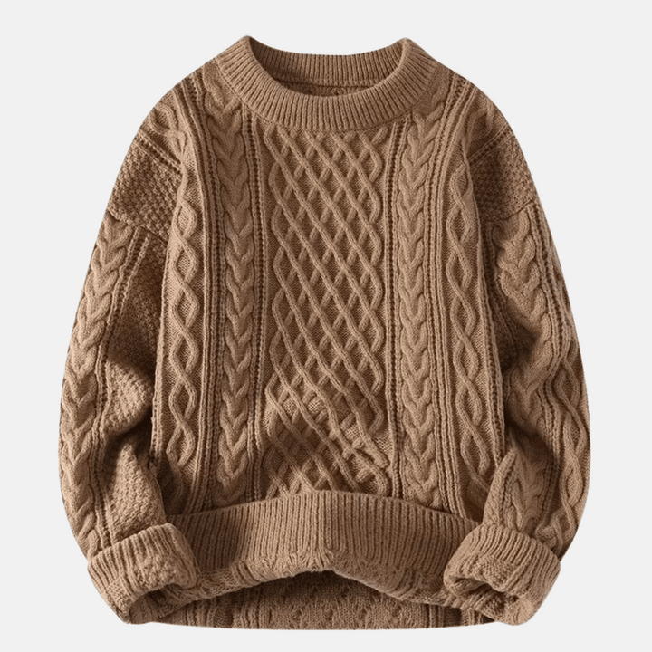 Sweter męski dzianinowy | Jednolity kolor