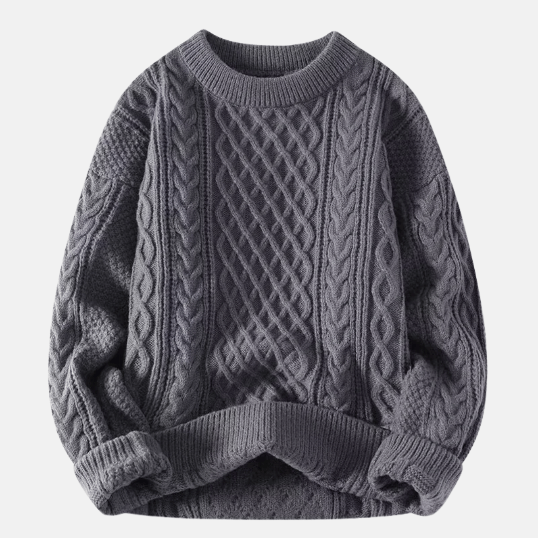 Sweter męski dzianinowy | Jednolity kolor
