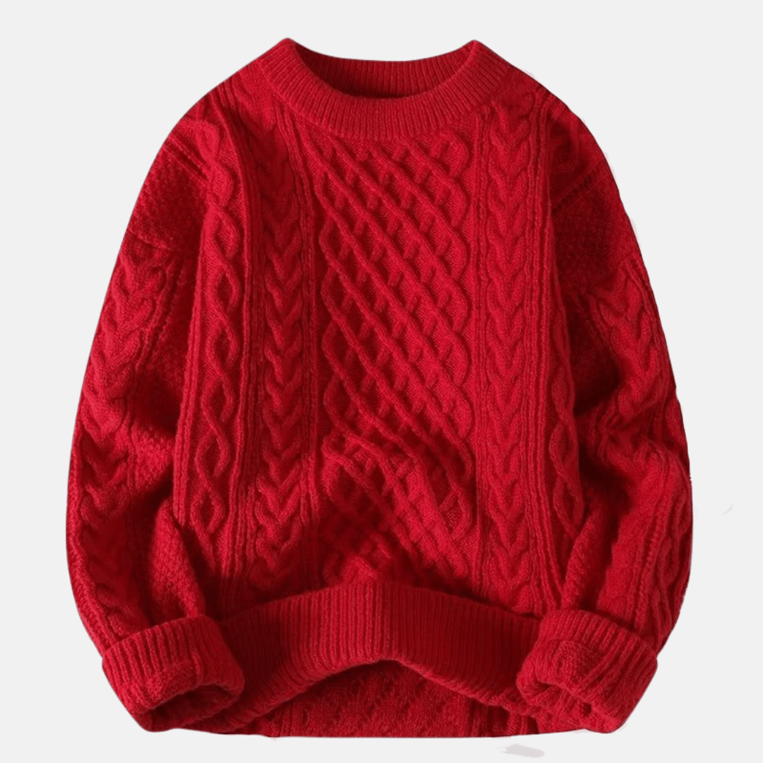 Sweter męski dzianinowy | Jednolity kolor