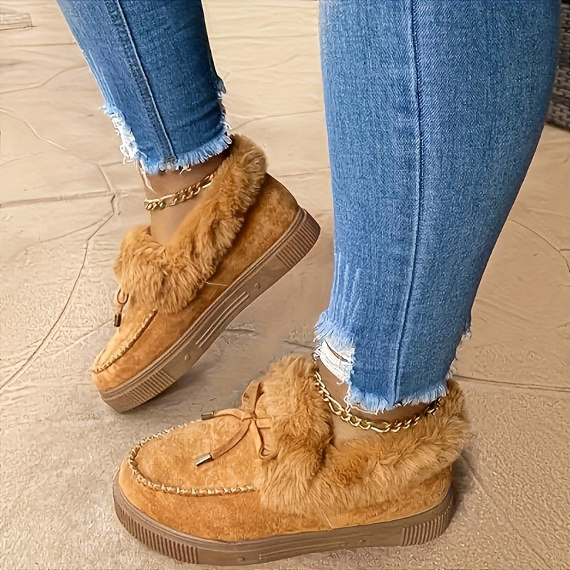 Buty zimowe damskie ocieplane wsuwane
