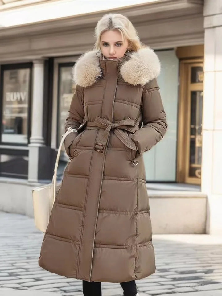 Płaszcz typu parka damski | Długi, swobodny styl