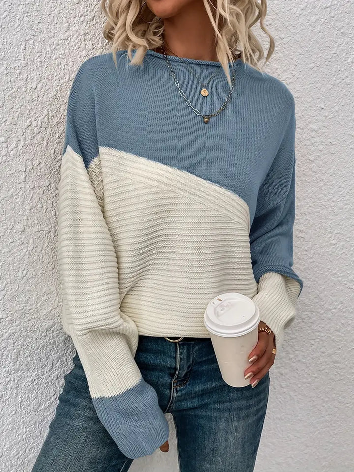 Damski sweter w prążki