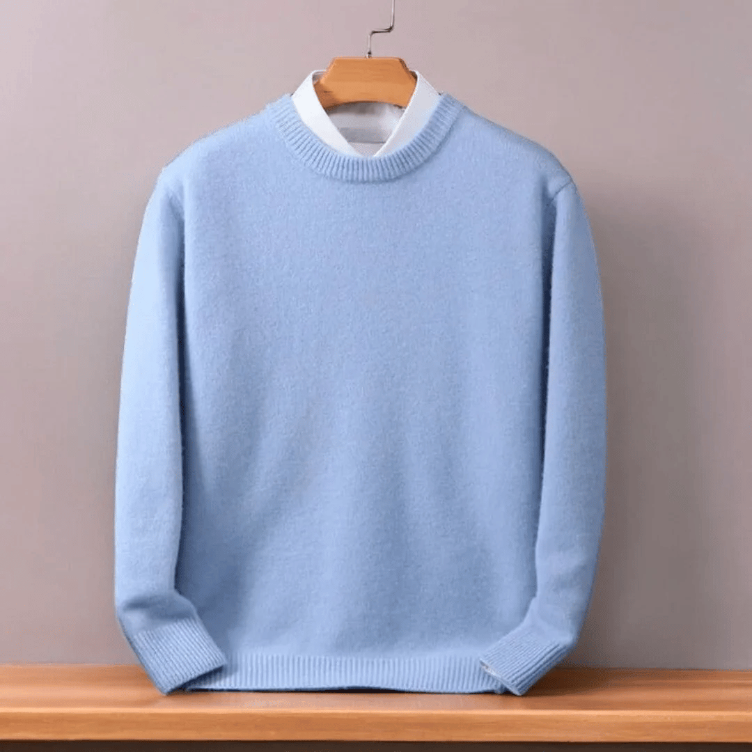 Sweter męski wełniany | Luźny krój