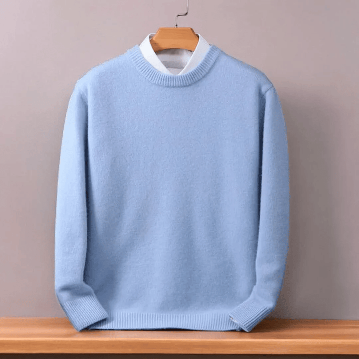 Sweter męski wełniany | Luźny krój