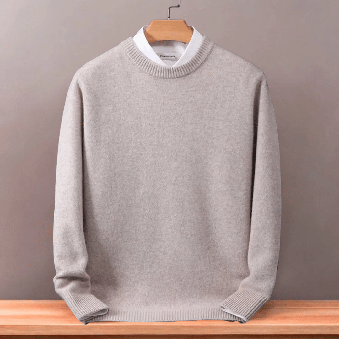 Sweter męski wełniany | Luźny krój