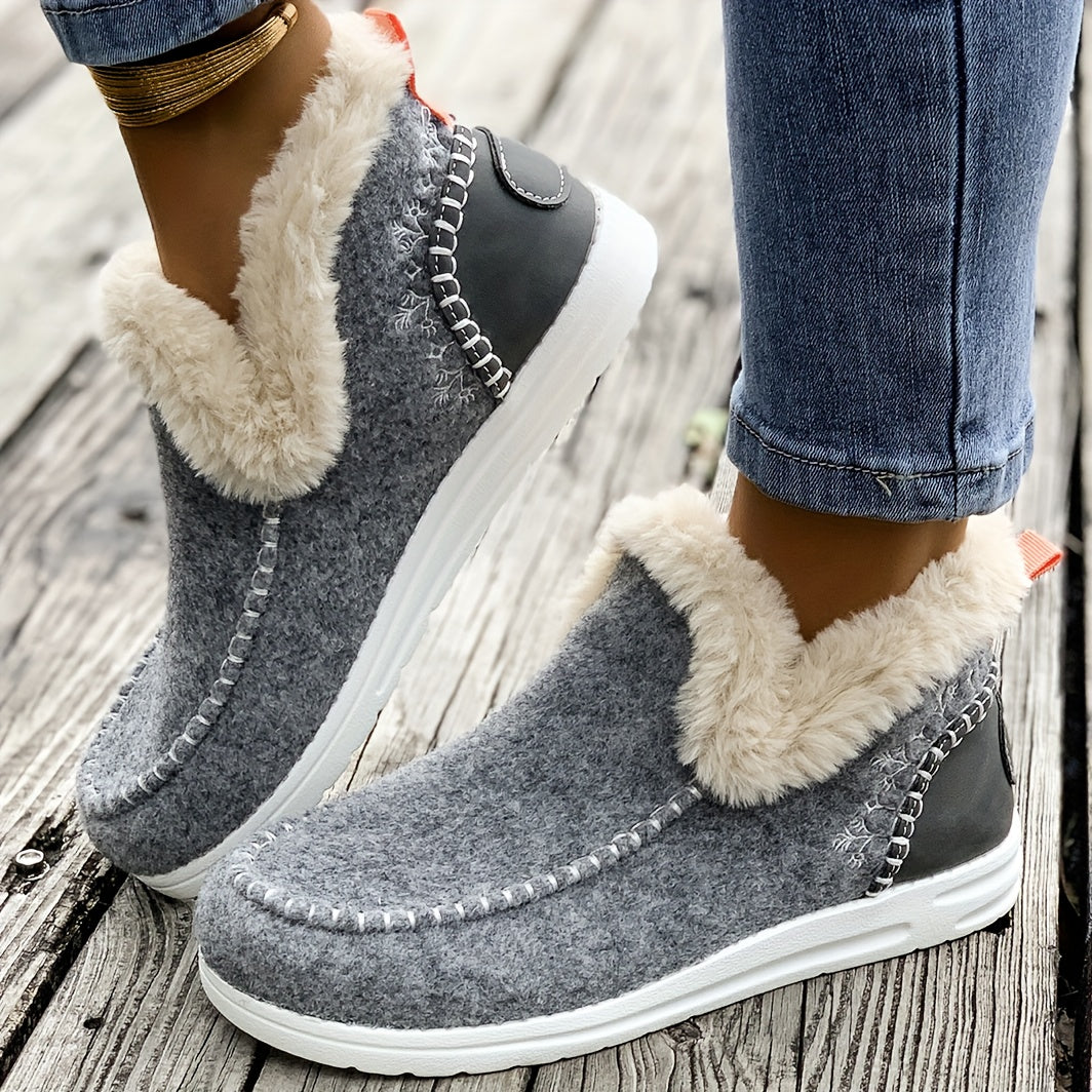 Wsuwane buty zimowe damskie