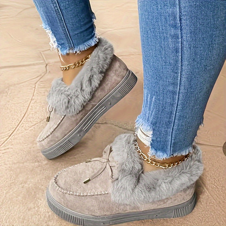 Buty zimowe damskie ocieplane wsuwane