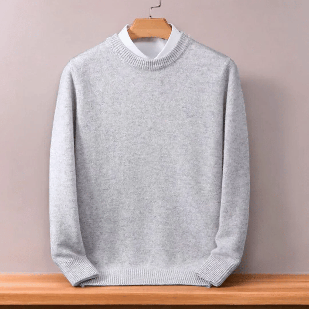 Sweter męski wełniany | Luźny krój