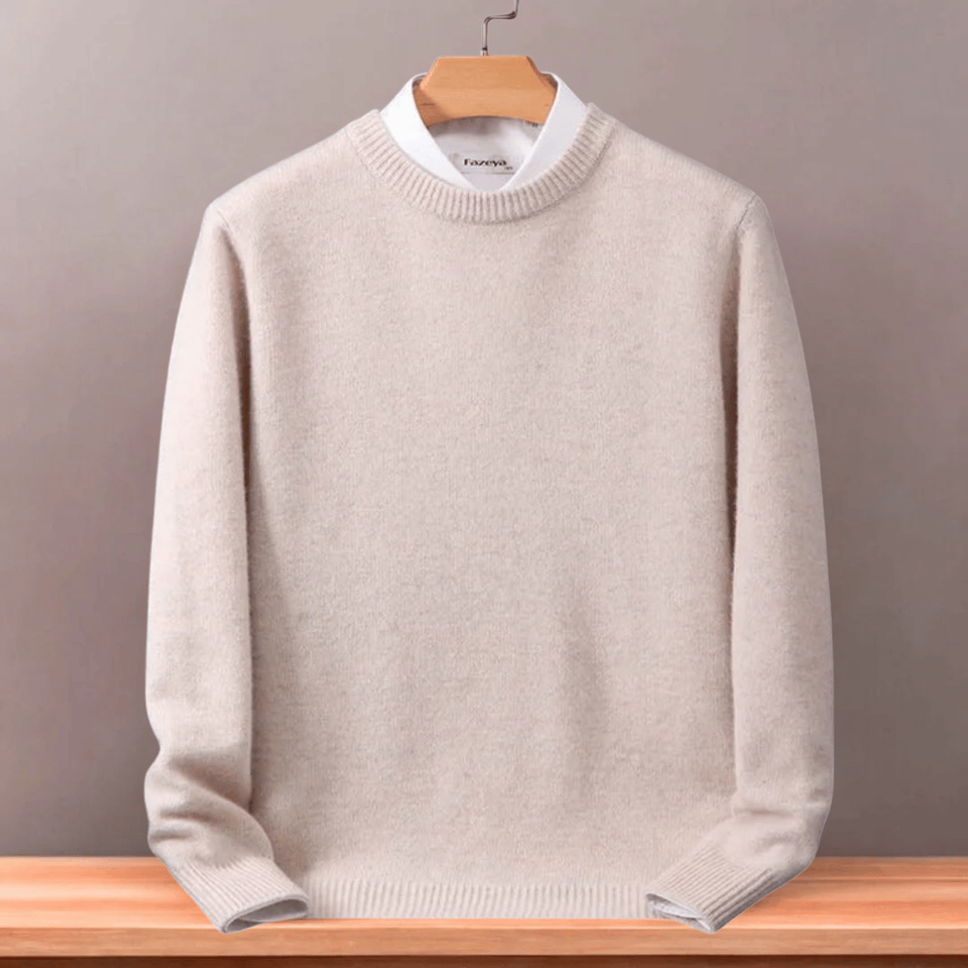 Sweter męski wełniany | Luźny krój