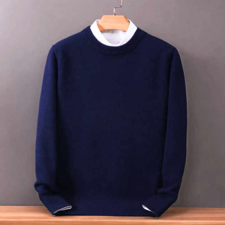 Sweter męski wełniany | Luźny krój