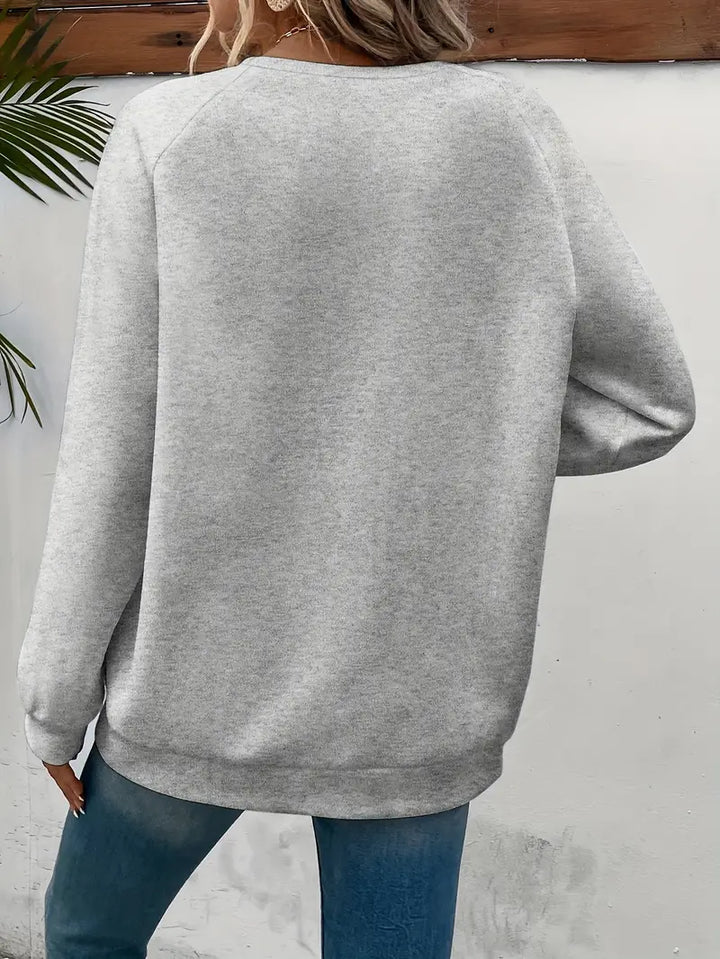 Bluza damska | Wzór z nadrukiem w serca