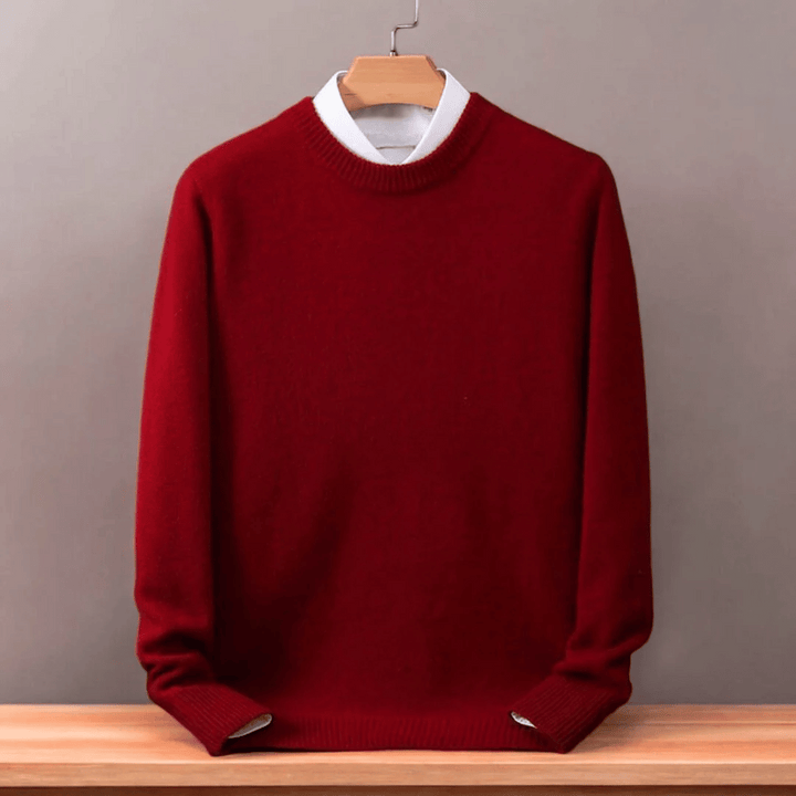 Sweter męski wełniany | Luźny krój