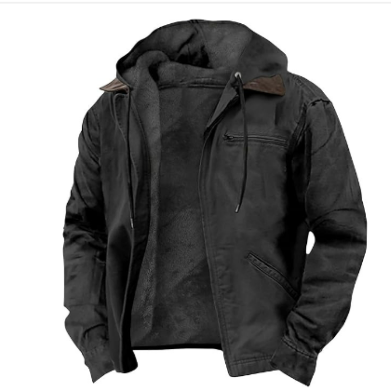 Męska zimowa kurtka z kapturem | Klasyczny model