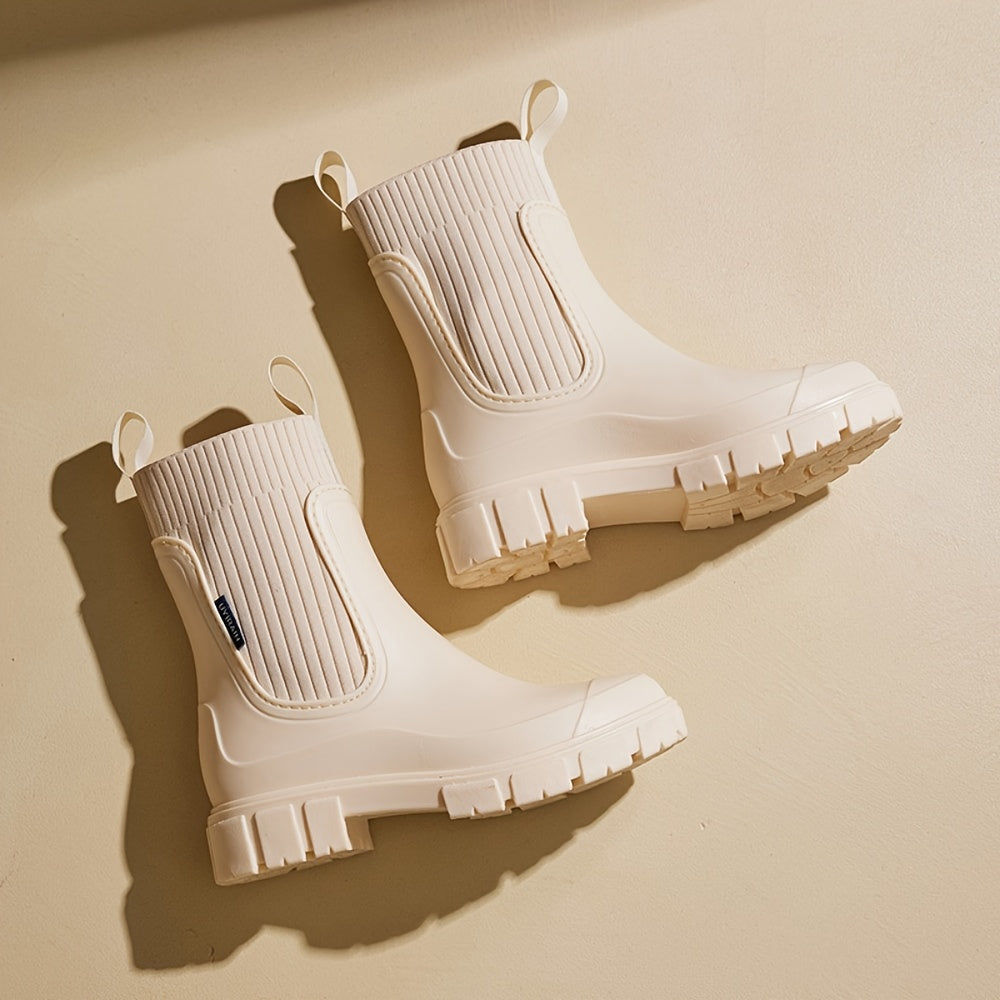 Buty zimowe damskie chelsea przeciwdeszczowe