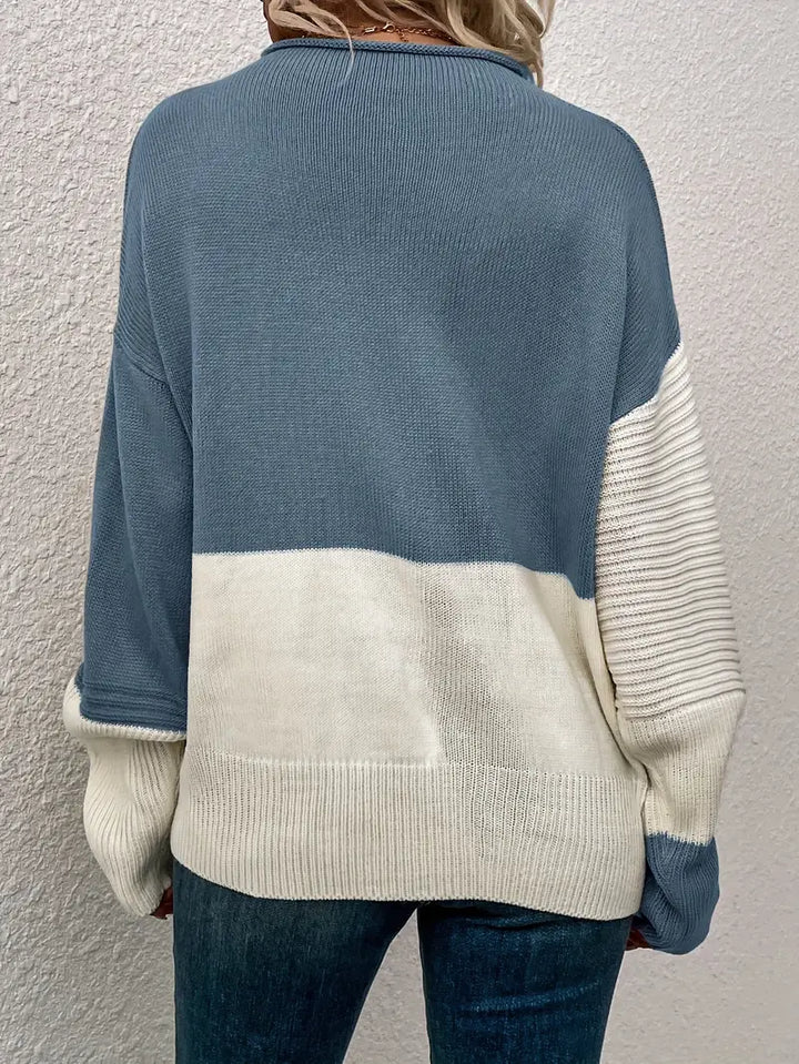 Damski sweter w prążki