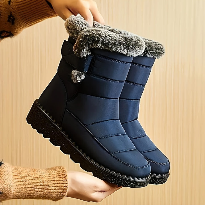 Buty zimowe damskie śniegowce na platformie