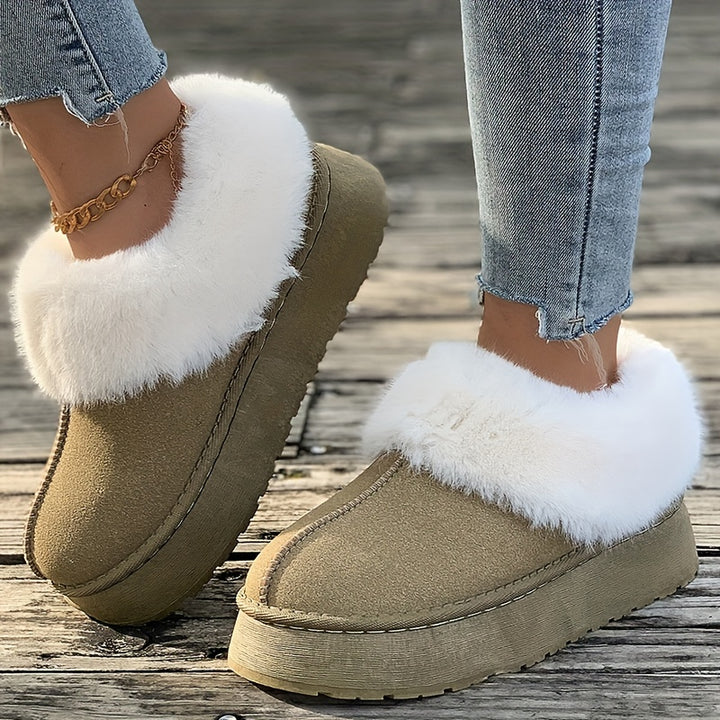 Buty zimowe damskie krótkie z futerkiem
