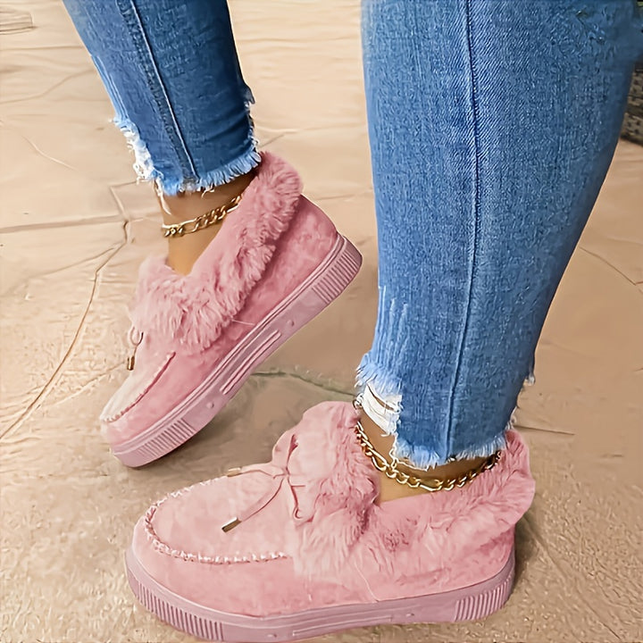 Buty zimowe damskie ocieplane wsuwane