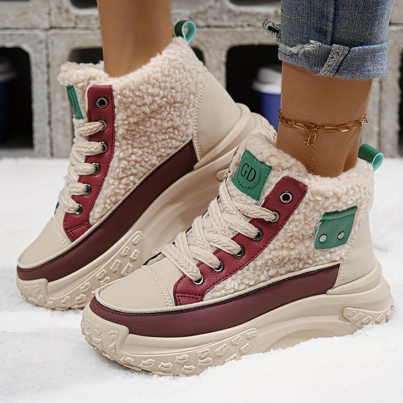 Buty zimowe damskie ocieplane krótkie