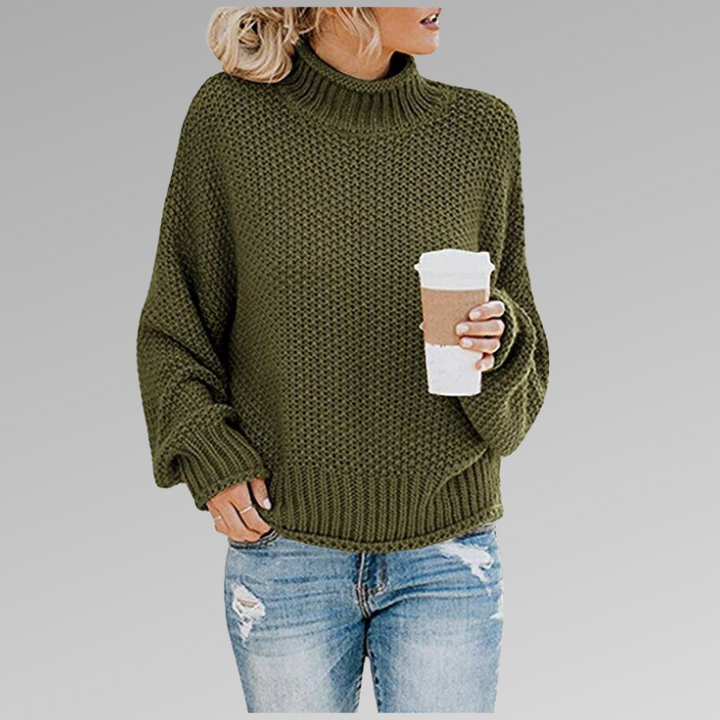 Damski dziany sweter