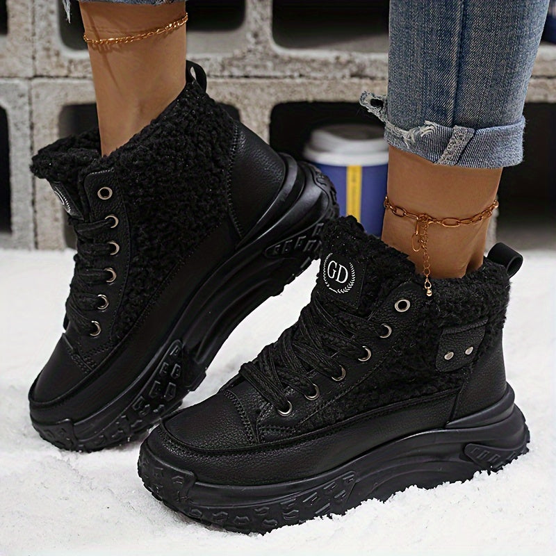 Buty zimowe damskie ocieplane krótkie