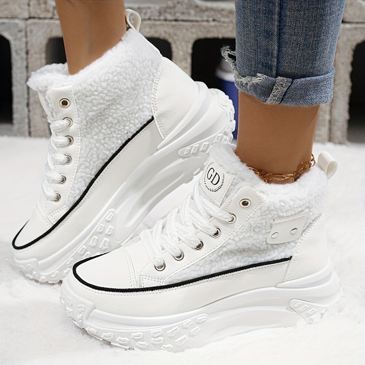 Buty zimowe damskie ocieplane krótkie