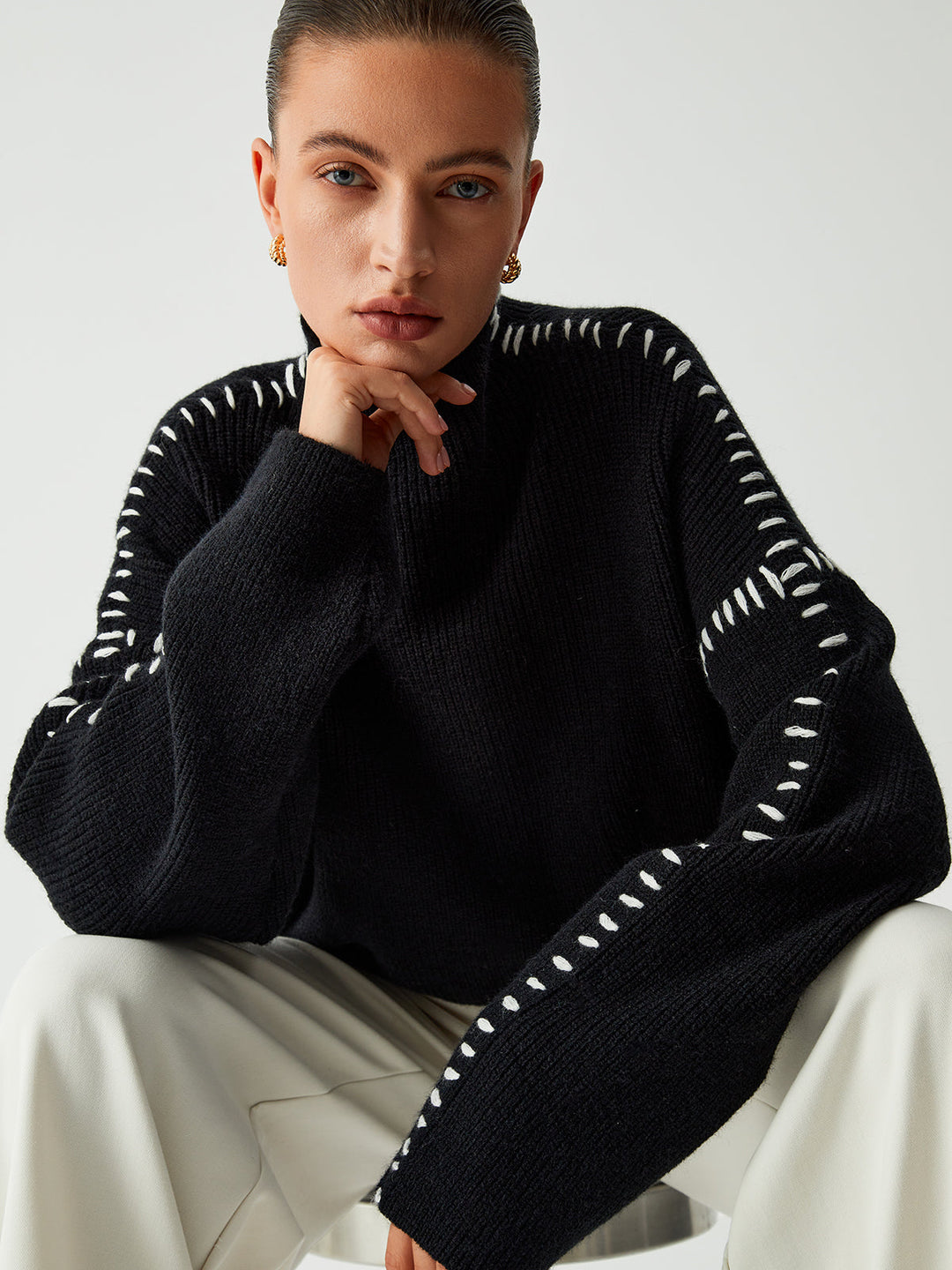 Sweter damski | golf