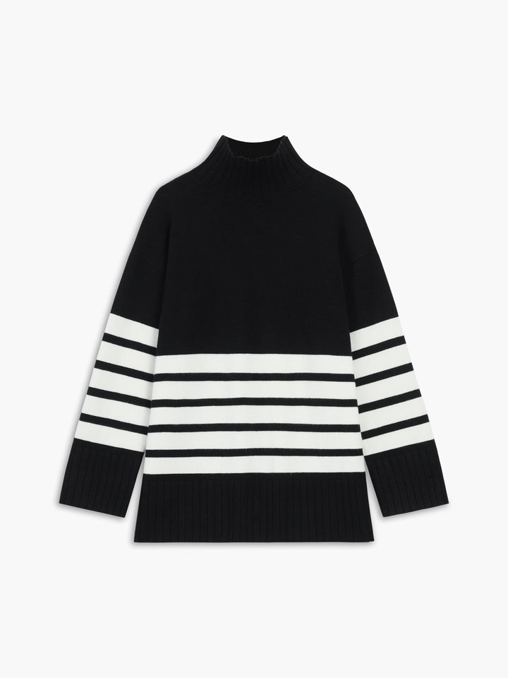 Sweter damski | Golf w paski