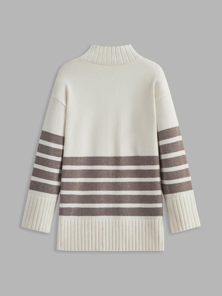 Sweter damski | Golf w paski