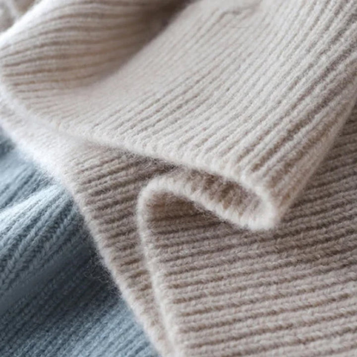 Sweter damski | golf dzianinowy