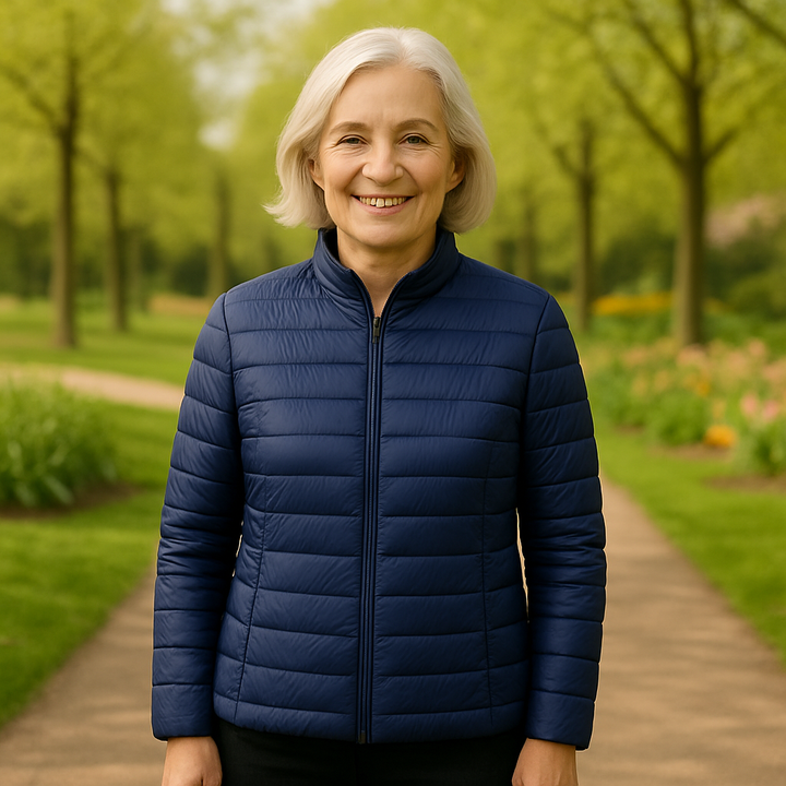 Kurtka puchowa damska zimowa, pikowana