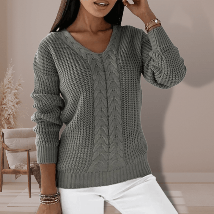 Sweter damski | dzianinowy