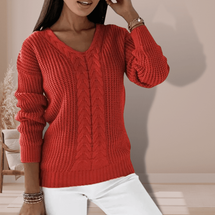Sweter damski | dzianinowy