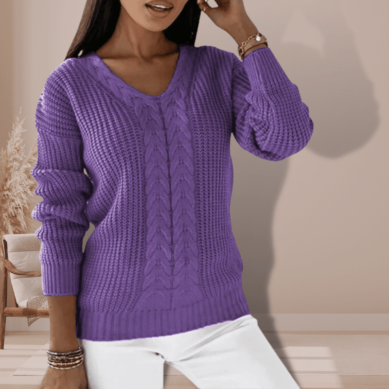 Sweter damski | dzianinowy