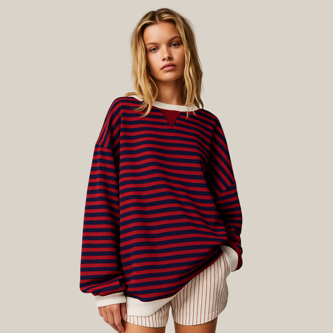 Sweter damski w paski