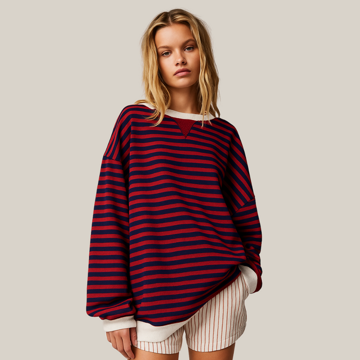 Sweter damski w paski
