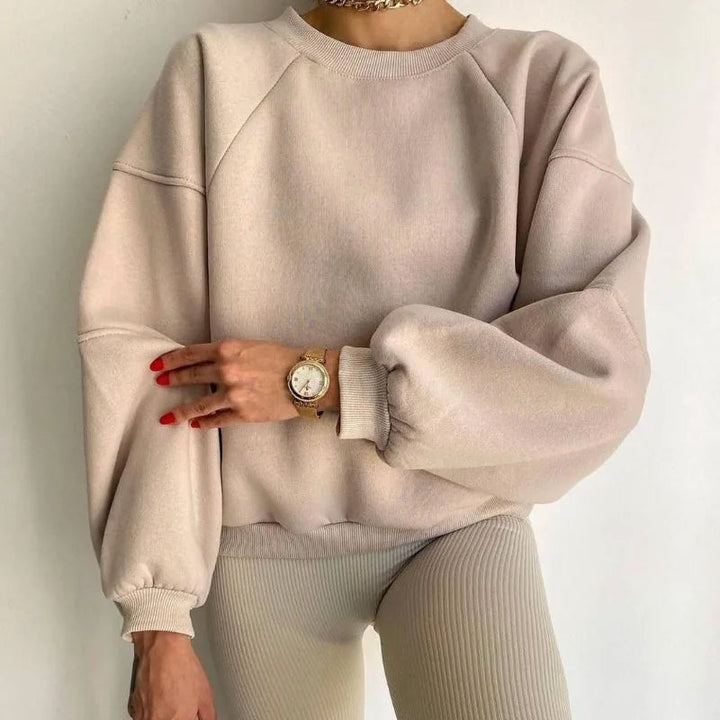 Sweter damski | Okrągły dekolt