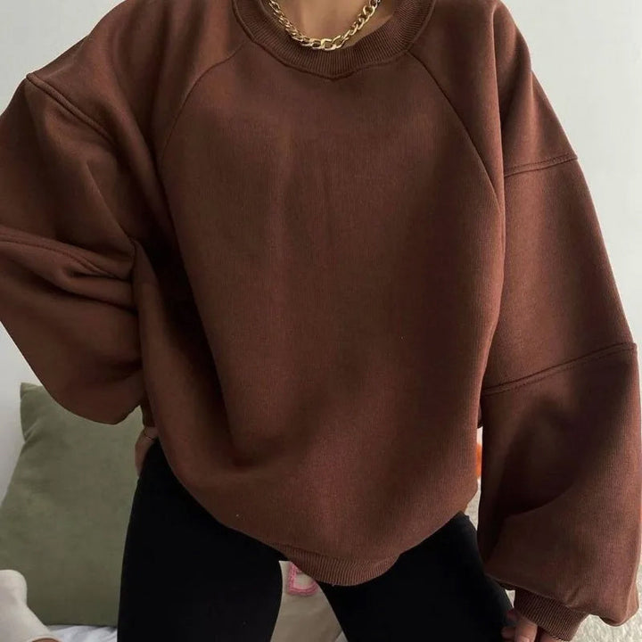 Sweter damski | Okrągły dekolt