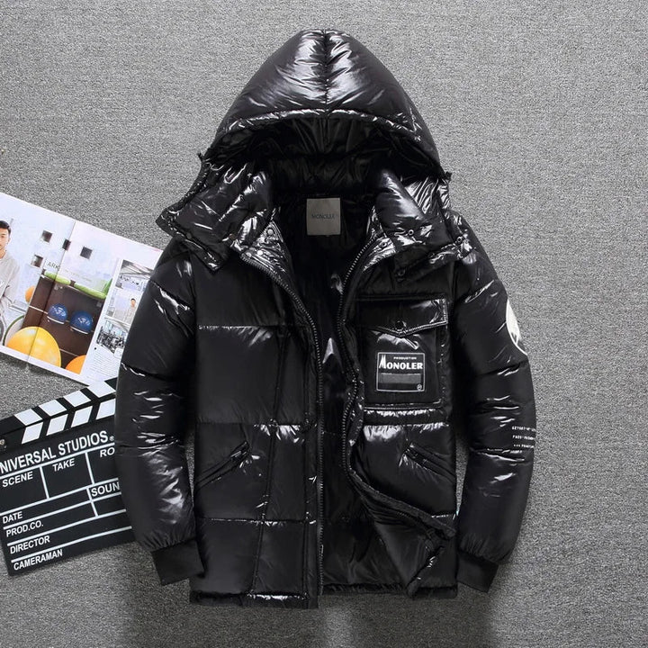 kurtka zimowa męska | Ciepła z kapturem