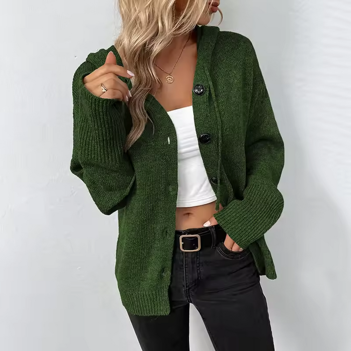 Sweter damski z kapturem