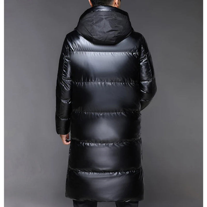 kurtka zimowa męska z kapturem | puchowa